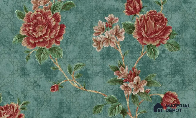 W-244 | 9.5 Meter x 21 Inches Florals Look Wallpaper - 55 Sq. Ft. | Minimum 15% wastage during installation