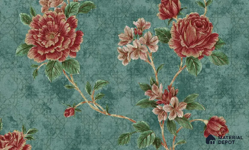 W-244 | 9.5 Meter x 21 Inches Florals Look Wallpaper - 55 Sq. Ft. | Minimum 15% wastage during installation