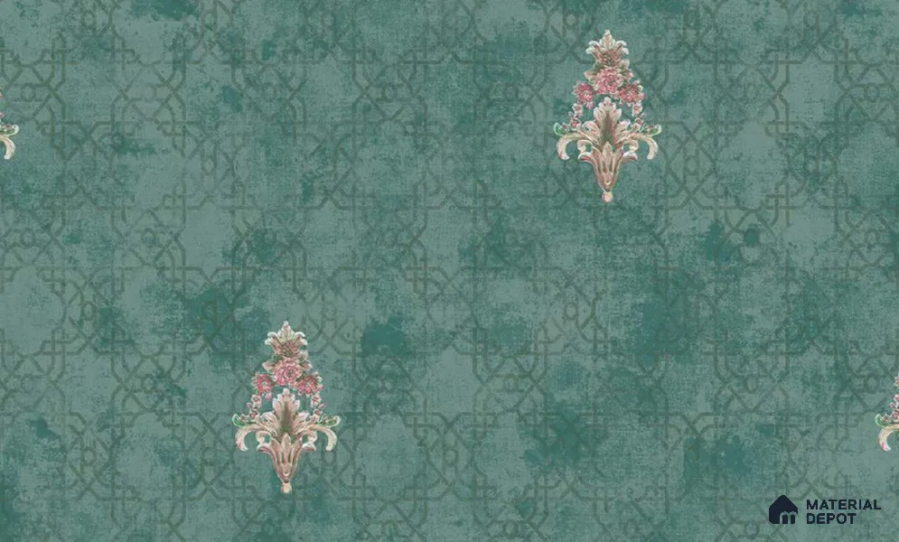 W-245 | 9.5 Meter x 21 Inches Damask Look Wallpaper - 55 Sq. Ft. | Minimum 15% wastage during installation