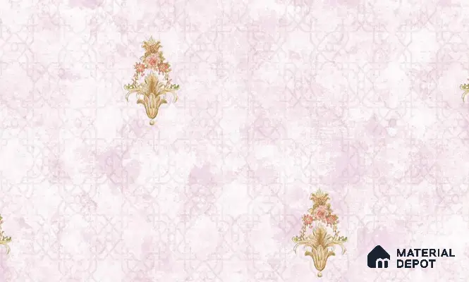 W-251 | 9.5 Meter x 21 Inches Damask Look Wallpaper - 55 Sq. Ft. | Minimum 15% wastage during installation