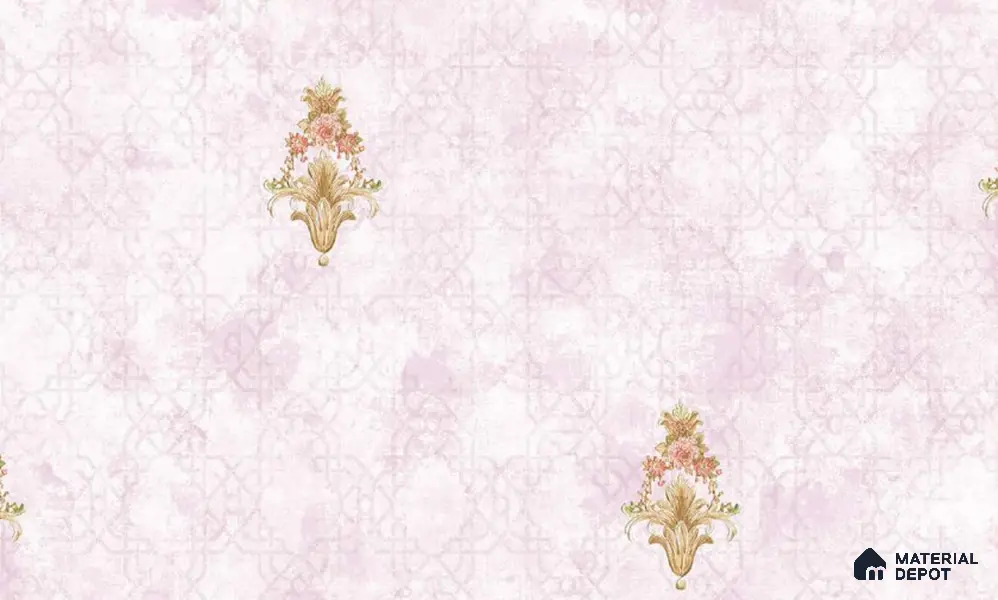 W-251 | 9.5 Meter x 21 Inches Damask Look Wallpaper - 55 Sq. Ft. | Minimum 15% wastage during installation