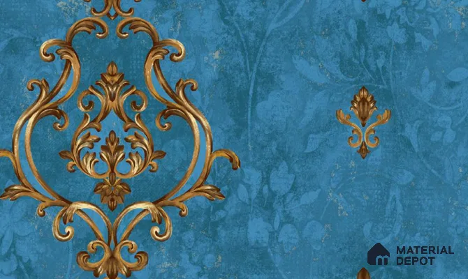 W-260 | 9.5 Meter x 21 Inches Damask Look Wallpaper - 55 Sq. Ft. | Minimum 15% wastage during installation
