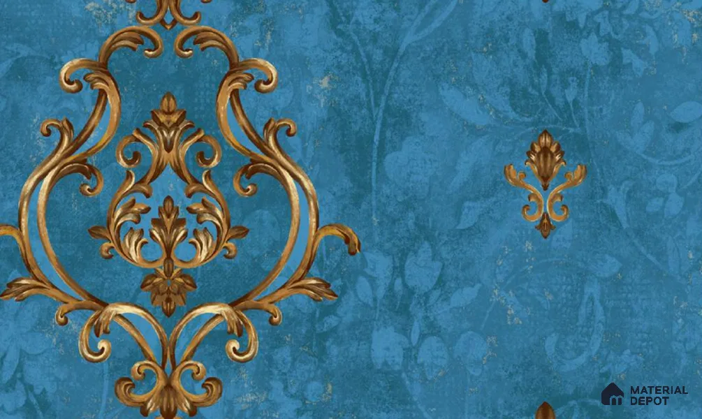 W-260 | 9.5 Meter x 21 Inches Damask Look Wallpaper - 55 Sq. Ft. | Minimum 15% wastage during installation
