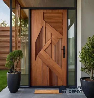 Duco Paintable Modern Mesa Design 7 ft x 3 ft CNC Cut HDHMR 3D Door - 25 mm