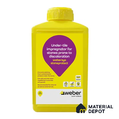 Weber Water Based Sealer Stone Protect Under Tile Stone Impregnator - 1 Ltr