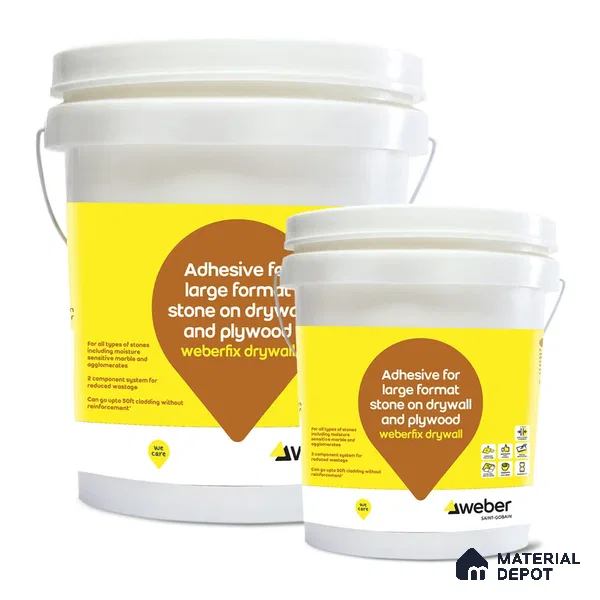 Weberfix Drywall Large Format Tile & Stone Drywall Adhesive - 20 Kg