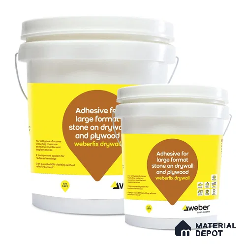 Weberfix Drywall Large Format Tile & Stone Drywall Adhesive - 20 Kg