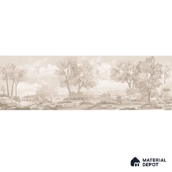 Whispering Moors Scenic Wallpaper Design Customised beige