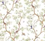 Ivory Branch Serenade Chinoserie Blossom Oriental Mural Art Wallpaper | Material Depot