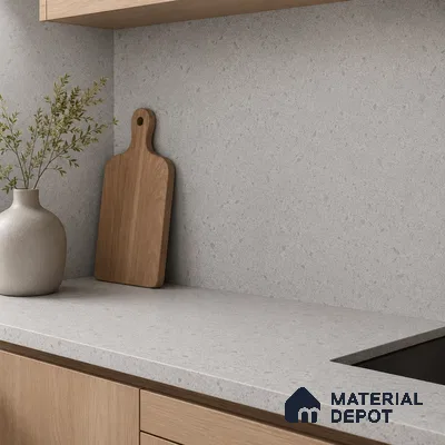 Terrazzo Kitchen Counter Top Slab TL 11508 B Mozeco Iron 8 ft x 3 ft Full Body Digimatt Finish - 15 mm | Suitable for Table Top & Window Frame | Adhesive and Spacers Must be Used During Installation