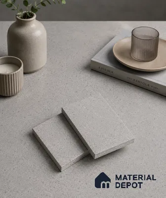 Terrazzo Kitchen Counter Top Slab TL 11508 B Mozeco Iron 8 ft x 3 ft Full Body Digimatt Finish - 15 mm | Suitable for Table Top & Window Frame | Adhesive and Spacers Must be Used During Installation