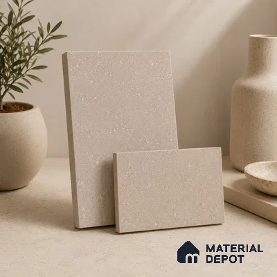 Terrazzo Kitchen Counter Top Slab TL 11511 B Mozeco Tuskan 8 ft x 3 ft Full Body Digimatt Finish - 15 mm | Suitable for Table Top & Window Frame | Adhesive and Spacers Must be Used During Installation