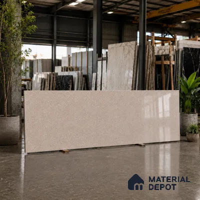 Terrazzo Kitchen Counter Top Slab TL 11511 Mozeco Tuskan 8 ft x 3 ft Full Body Glossy Finish - 15 mm | Suitable for Table Top & Window Frame | Adhesive and Spacers Must be Used During Installation