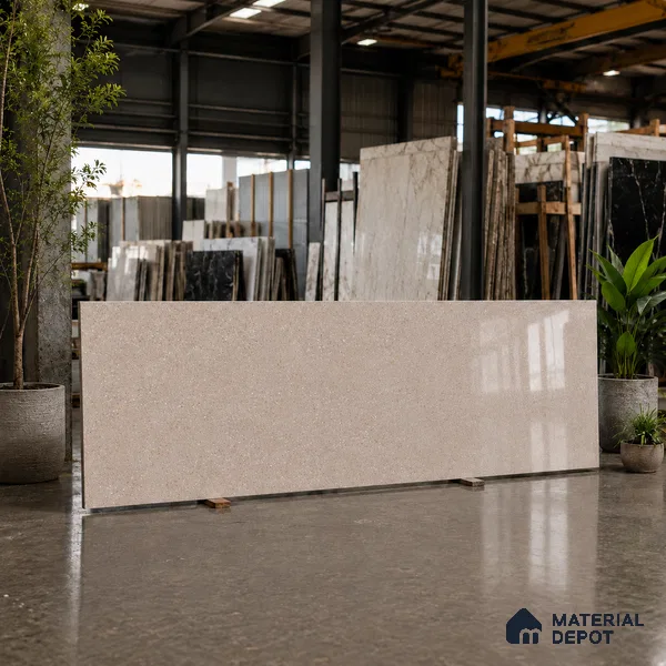 Terrazzo Kitchen Counter Top Slab TL 11511 Mozeco Tuskan 8 ft x 3 ft Full Body Glossy Finish - 15 mm | Suitable for Table Top & Window Frame | Adhesive and Spacers Must be Used During Installation