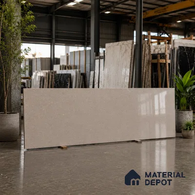 Terrazzo Kitchen Counter Top Slab TL 11512 Mozeco Moss 8 ft x 3 ft Full Body Glossy Finish - 15 mm | Suitable for Table Top & Window Frame | Adhesive and Spacers Must be Used During Installation