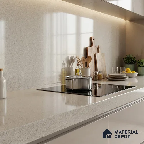 Stone Look Counter Top Slab TL 11529 B Strong Stone Sedge Bruse 8 ft x 2.6 ft Full Body Vitrified Glossy Finish - 15 mm | Suitable For Counter Top, Dining Table Top & Window Frame