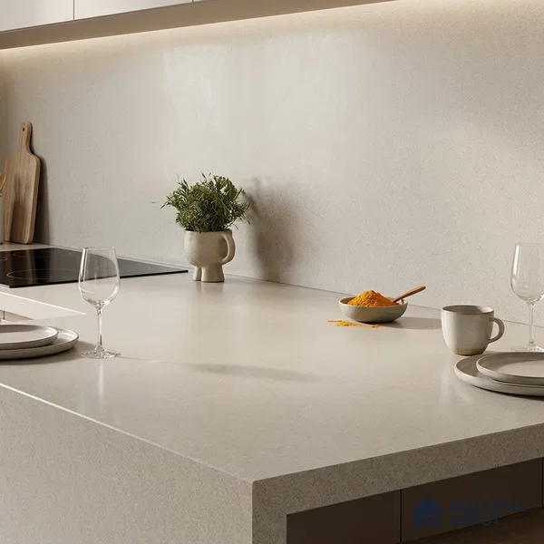 Stone Look Counter Top Slab TL 11529 C Strong Stone Sedge Bruse 8 ft x 2.6 ft Full Body Vitrified Matte Finish - 15 mm | Suitable For Counter Top, Dining Table Top & Window Frame