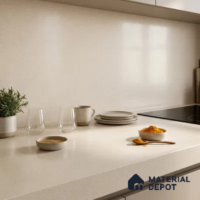 Stone Look Counter Top Slab TL 11529 E Strong Stone Caramel 8 ft x 2.6 ft Full Body Vitrified Matte Finish - 15 mm | Suitable For Counter Top, Dining Table Top & Window Frame