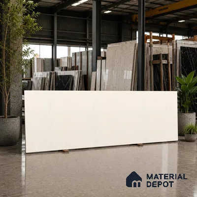 Stone Look Counter Top Slab TL 11529 E Strong Stone Caramel 8 ft x 2.6 ft Full Body Vitrified Matte Finish - 15 mm | Suitable For Counter Top, Dining Table Top & Window Frame