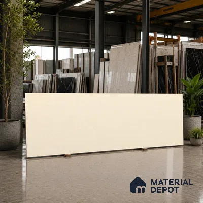 Cement Look Counter Top Slab TL 11529 G Strong Stone Nut 8 ft x 2.6 ft Full Body Vitrified Matte Finish - 15 mm | Suitable For Counter Top, Dining Table Top & Window Frame
