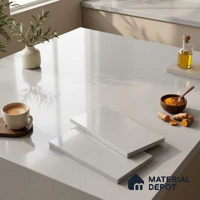 Cement Look Counter Top Slab TL 11529 H Strong Stone Sapphire 8 ft x 2.6 ft Full Body Vitrified Glossy Finish - 15 mm | Suitable For Counter Top, Dining Table Top & Window Frame