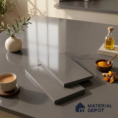 Stone Look Counter Top Slab TL 11529 J Strong Stone Cloud 8 ft x 2.6 ft Full Body Vitrified Glossy Finish - 15 mm | Suitable For Counter Top, Dining Table Top & Window Frame
