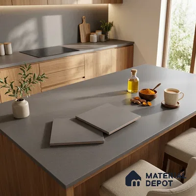 Stone Look Counter Top Slab TL 11529 K Strong Stone Cloud 8 ft x 2.6 ft Full Body Vitrified Matte Finish - 15 mm | Suitable For Counter Top, Dining Table Top & Window Frame
