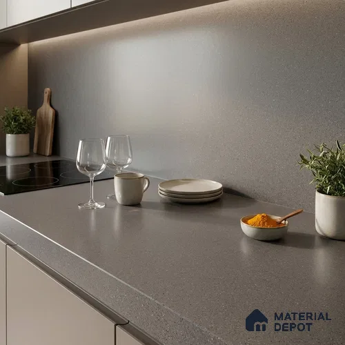 Stone Look Counter Top Slab TL 11529 K Strong Stone Cloud 8 ft x 2.6 ft Full Body Vitrified Matte Finish - 15 mm | Suitable For Counter Top, Dining Table Top & Window Frame