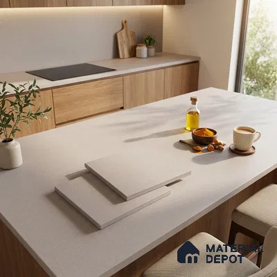Stone Look Counter Top Slab TL 11529 M Strong Stone Burk 8 ft x 2.6 ft Full Body Vitrified Matte Finish - 15 mm | Suitable For Counter Top, Dining Table Top & Window Frame