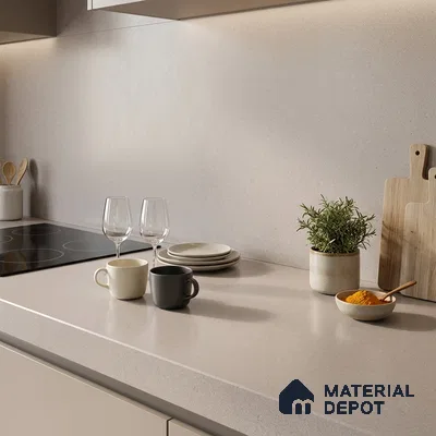 Stone Look Counter Top Slab TL 11529 M Strong Stone Burk 8 ft x 2.6 ft Full Body Vitrified Matte Finish - 15 mm | Suitable For Counter Top, Dining Table Top & Window Frame