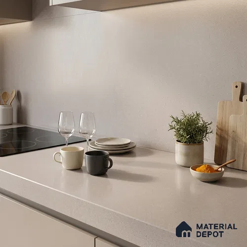 Stone Look Counter Top Slab TL 11529 M Strong Stone Burk 8 ft x 2.6 ft Full Body Vitrified Matte Finish - 15 mm | Suitable For Counter Top, Dining Table Top & Window Frame