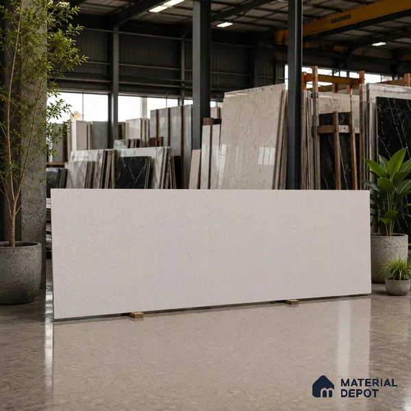 Stone Look Counter Top Slab TL 11529 M Strong Stone Burk 8 ft x 2.6 ft Full Body Vitrified Matte Finish - 15 mm | Suitable For Counter Top, Dining Table Top & Window Frame