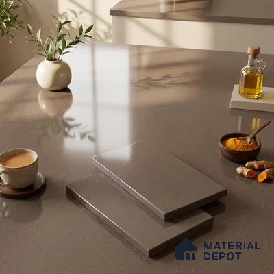 Stone Look Counter Top Slab TL 11529 N Strong Stone Notella 8 ft x 2.6 ft Full Body Vitrified Glossy Finish - 15 mm | Suitable For Counter Top, Dining Table Top & Window Frame