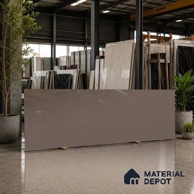 Stone Look Counter Top Slab TL 11529 N Strong Stone Notella 8 ft x 2.6 ft Full Body Vitrified Glossy Finish - 15 mm | Suitable For Counter Top, Dining Table Top & Window Frame