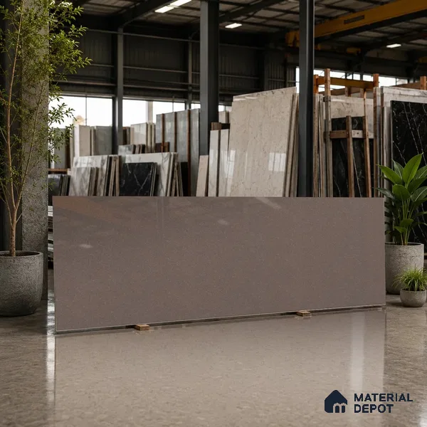 Stone Look Counter Top Slab TL 11529 N Strong Stone Notella 8 ft x 2.6 ft Full Body Vitrified Glossy Finish - 15 mm | Suitable For Counter Top, Dining Table Top & Window Frame