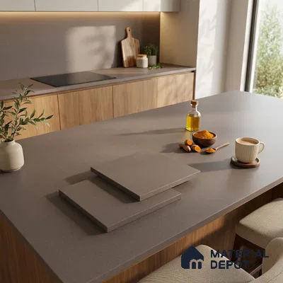 Stone Look Counter Top Slab TL 11529 O Strong Stone Notella 8 ft x 2.6 ft Full Body Vitrified Matte Finish - 15 mm | Suitable For Counter Top, Dining Table Top & Window Frame