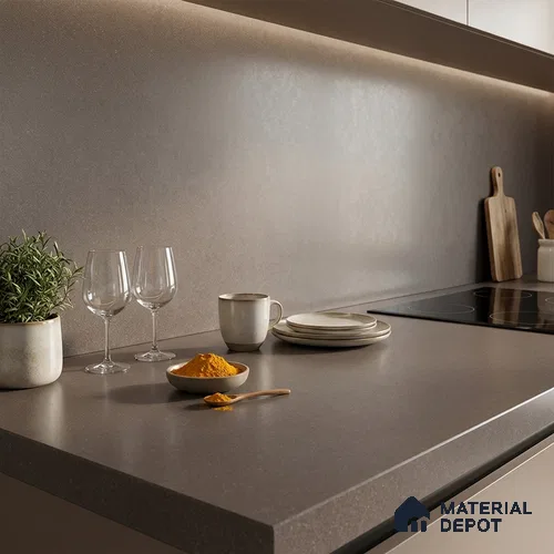 Stone Look Counter Top Slab TL 11529 O Strong Stone Notella 8 ft x 2.6 ft Full Body Vitrified Matte Finish - 15 mm | Suitable For Counter Top, Dining Table Top & Window Frame