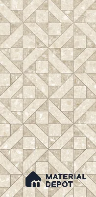 Geometric Wall Tile TL 10994 H | Royal Tera Natural Decor | 4 ft x 2 ft Crits Micro Matte Finish Porcelain Tile - 9 mm | Suitable for Living Room, Bedroom, Dining & Bathroom | 3 mm Spacer Required