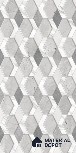 TL 08705 White 4 ft x 2 ft Glossy Finish Vitrified Floor & Wall Tile - 8.5 mm