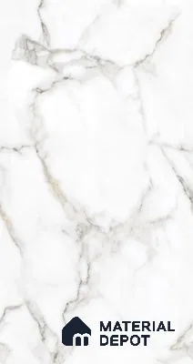 TL 08708 White 4 ft x 2 ft Glossy Finish Vitrified Floor & Wall Tile - 8.5 mm