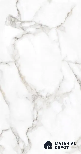 TL 08708 White 4 ft x 2 ft Glossy Finish Vitrified Floor & Wall Tile - 8.5 mm