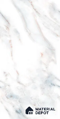 TL 08707 White 4 ft x 2 ft Glossy Finish Vitrified Floor & Wall Tile - 8.5 mm