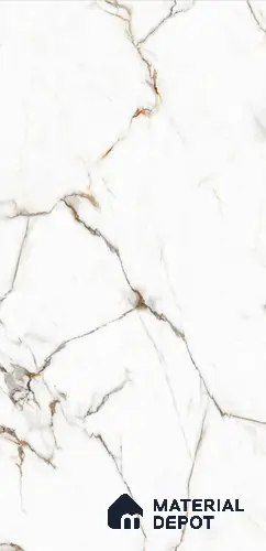 TL 08616 White 4 ft x 2 ft Glossy Finish Vitrified Floor & Wall Tile - 9 mm