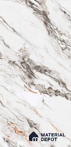 TL 08617 White 4 ft x 2 ft Glossy Finish Vitrified Floor & Wall Tile - 9 mm