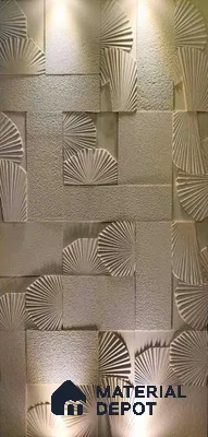WL 00384 Windmill Natural Stone Wall Cladding | Set Contains Mix Sizes of 300x300 mm, 300x150 mm, 150x150 mm | Coverage Area 8 Sq. Ft. |  Stone is a Natural Product, Please Expect Variation in Shades