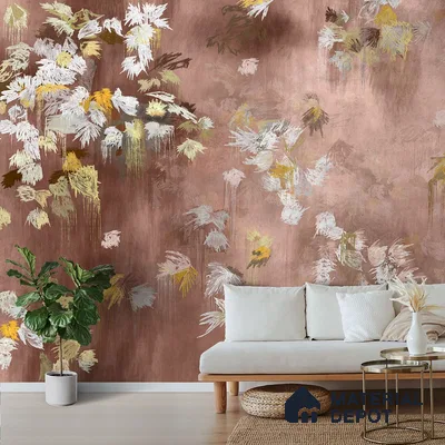 Worth it - Abstract Soft Feel Customized Wallpaper Design for Walls, Pink