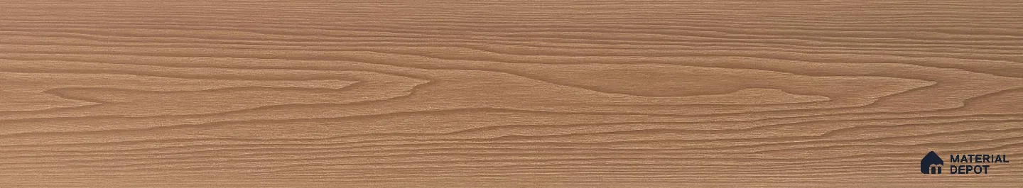Copper Brown Composite Floor CF 00022 B Rectangular Plain Design 9.51 ft x 5.52 inch WPC Decking - 21 mm | Suitable for Balcony, Patio & Outdoor