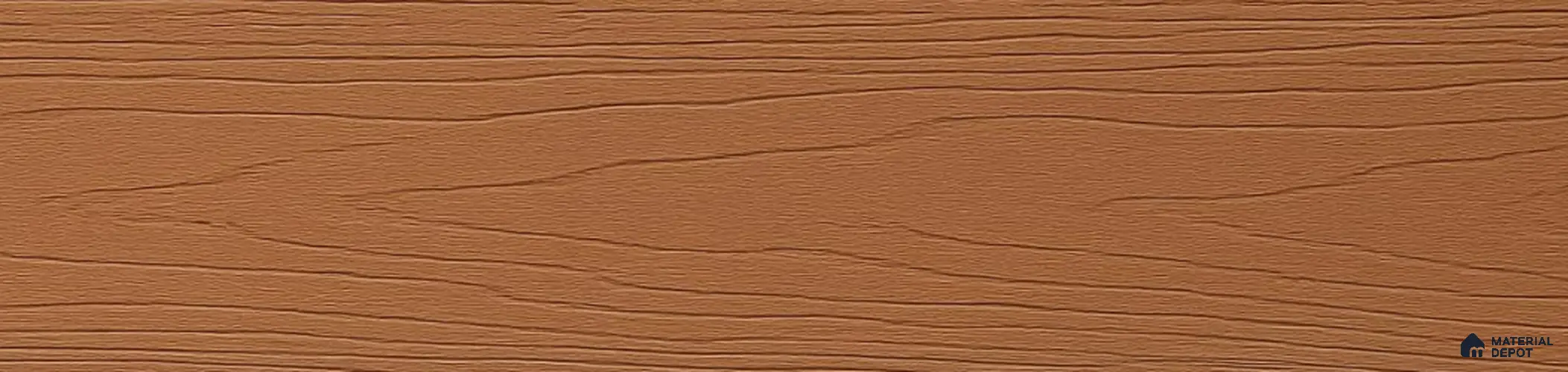 Brown Composite Floor CF 00021 V Flat Design 9.51 ft x 5.76 inch WPC Decking - 12 mm | Suitable for Balcony, Patio & Outdoor