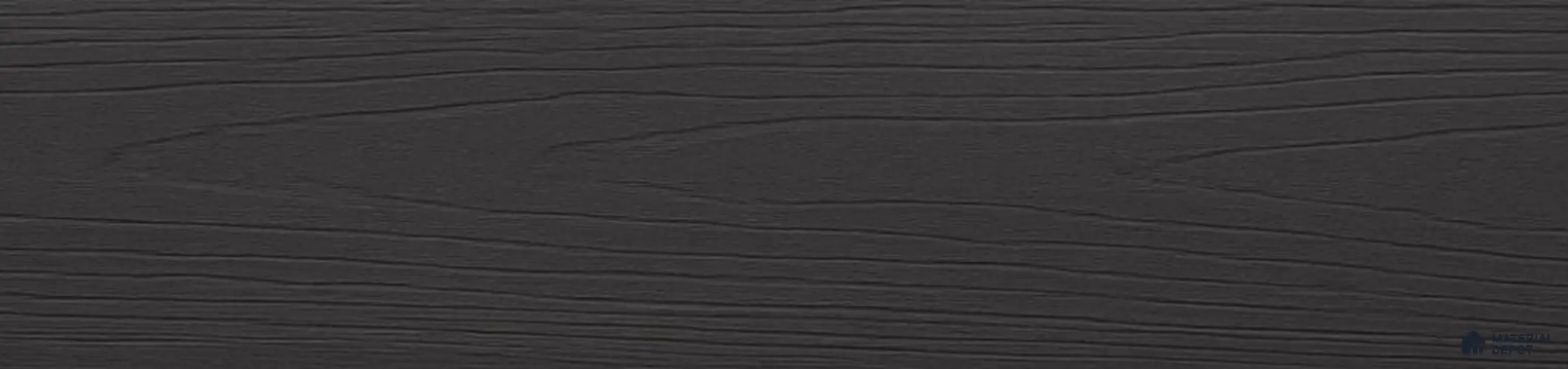 Black Composite Floor CF 00021 S Flat Design 9.51 ft x 5.76 inch WPC Decking - 12 mm | Suitable for Balcony, Patio & Outdoor
