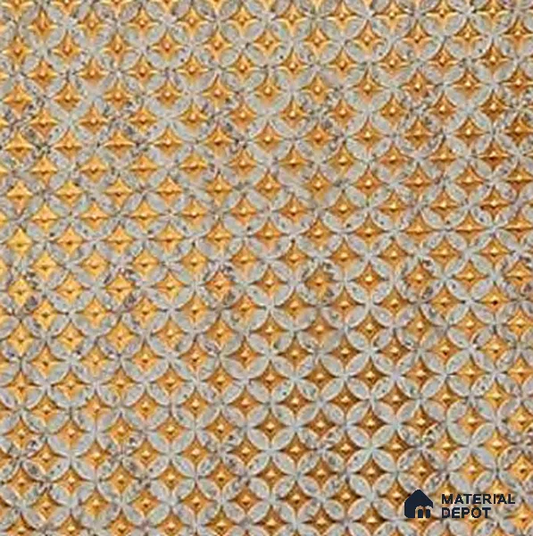 Brown Geometric Look Charcoal Decorative Wall Panel PN 05575 8 ft x 2 ft - 4 mm | Suitable for Feature Wall, TV Unit & Living Room | Width is Subjected to 5% Variation